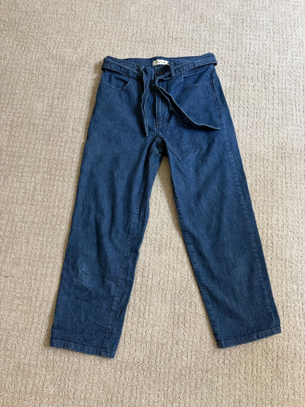 Madewell Tie Waist Tapered Pants
